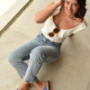 Sandalias Alli celestes y print