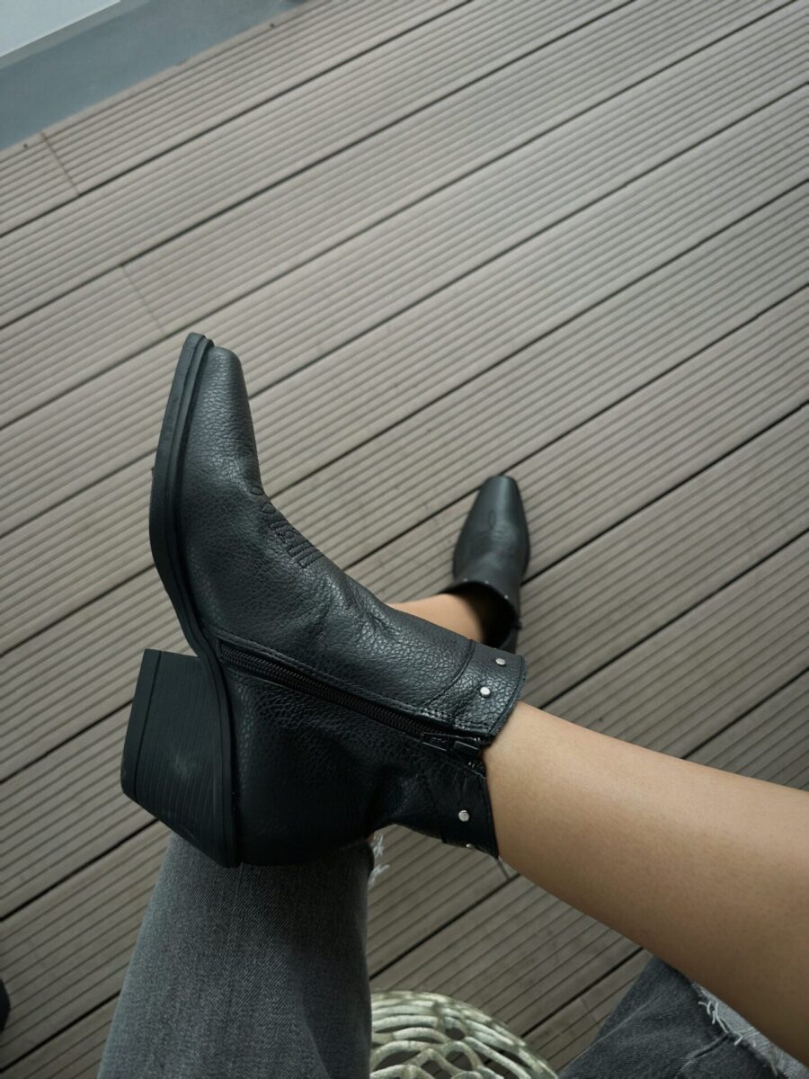 Bota Texana Desmontable negra